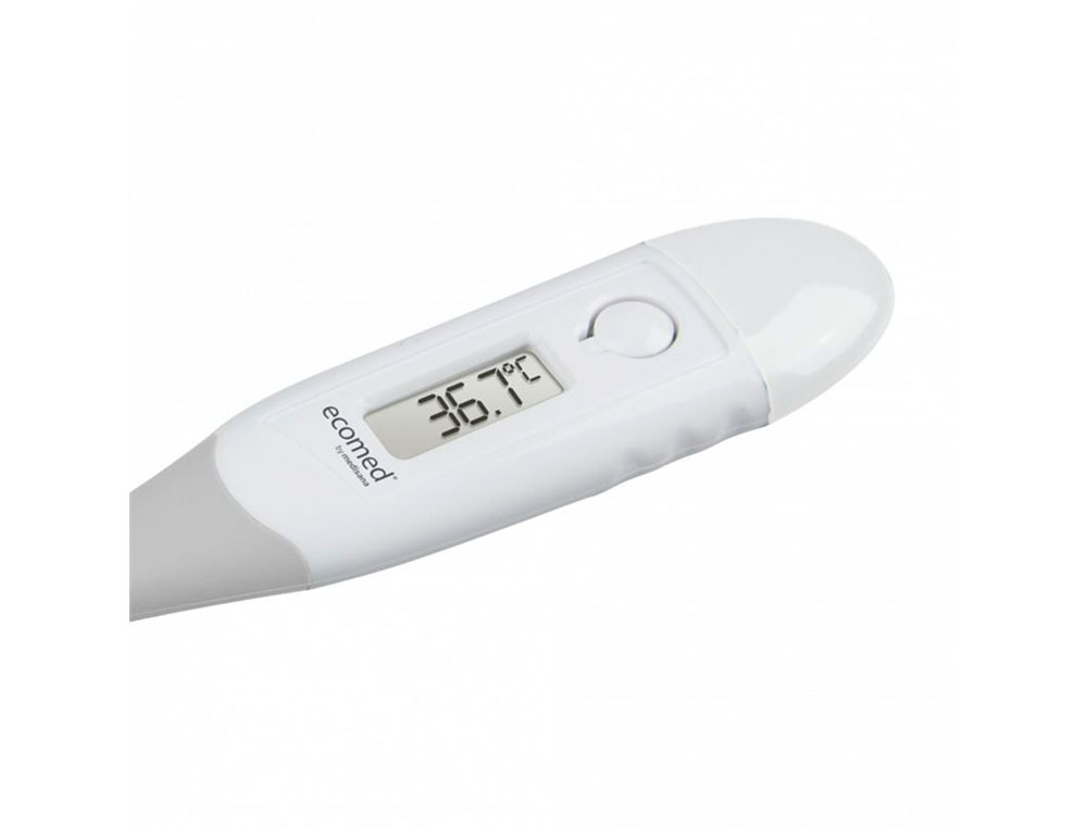TERMOMETRO DIGITAL MEDISANA ECOMED PUNTA FLEXIBLE PANTALLA LED LECTURA TEMPERATURA RAPIDA EN 10