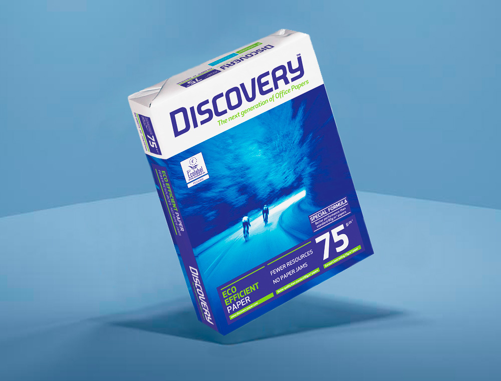 PAPEL FOTOCOPIADORA DISCOVERY DIN A4 75 GRAMOS PAPEL MULTIUSO INK-JET Y LASER PAQUETE DE 500 HOJAS