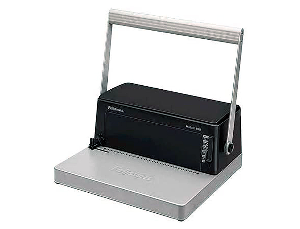 ENCUADERNADORA PARA ESPIRAL FELLOWES ESP-100 5:1 PERFORA 20 HOJAS TAMAO A4 ENCUADERNA 450H INCLUYE ALICATES DE CORTE