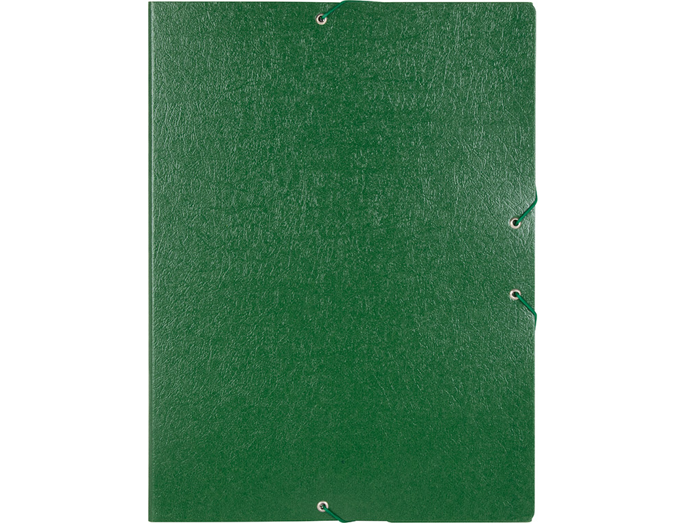 CARPETA PROYECTOS LIDERPAPEL FOLIO LOMO 50MM CARTON GOFRADO VERDE