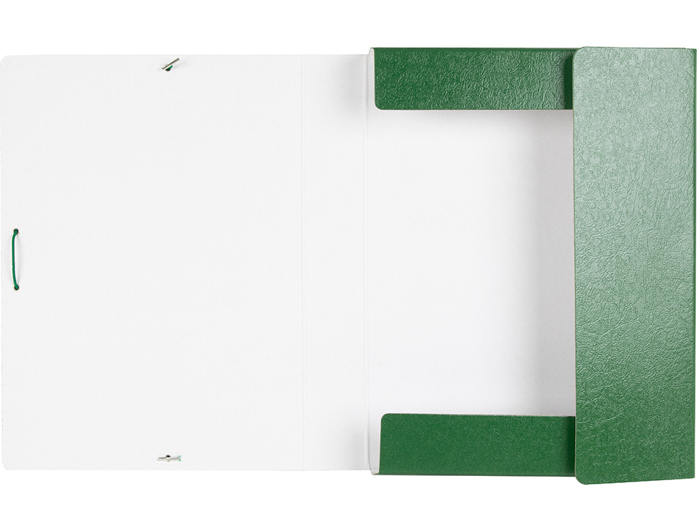CARPETA PROYECTOS LIDERPAPEL FOLIO LOMO 50MM CARTON GOFRADO VERDE