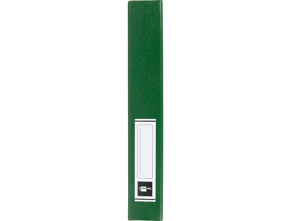 CARPETA PROYECTOS LIDERPAPEL FOLIO LOMO 50MM CARTON GOFRADO VERDE