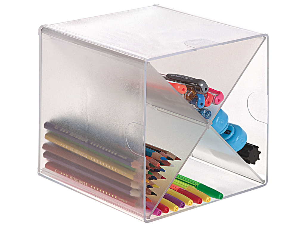 ARCHICUBO ARCHIVO 2000 ASPA ORGANIZADOR MODULAR APILABLE PLASTICO 150X150X150 MM INCLUYE DOS CLIPS SUJECION