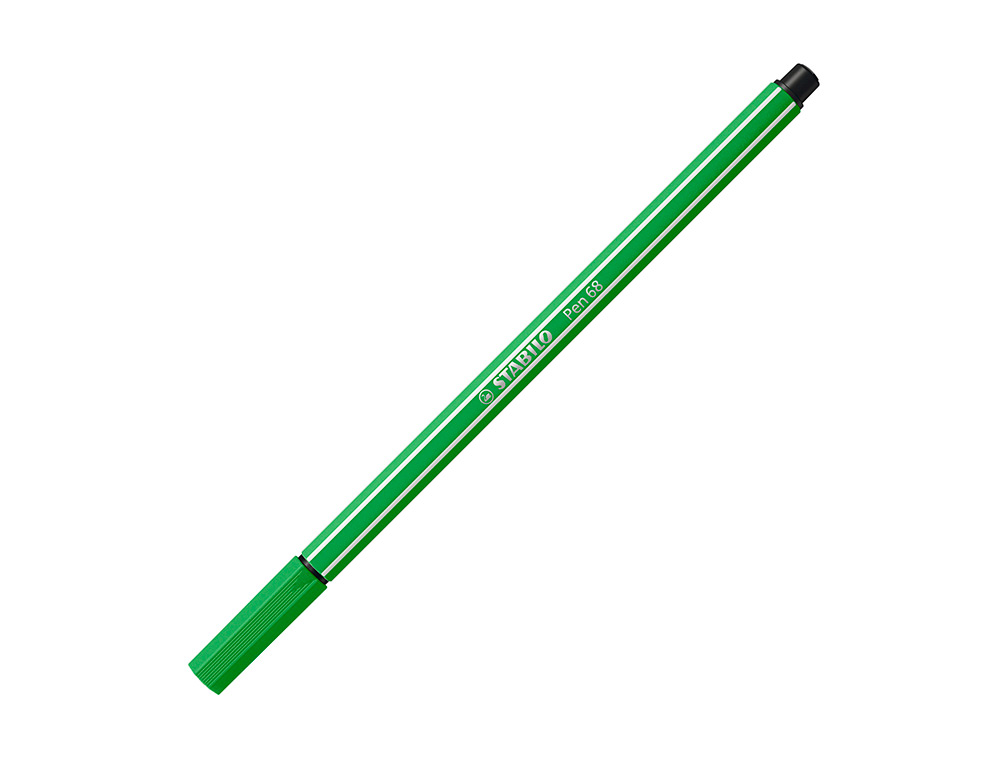 ROTULADOR STABILO ACUARELABLE PEN 68 VERDE HOJA PUNTA GRUESA 1MM
