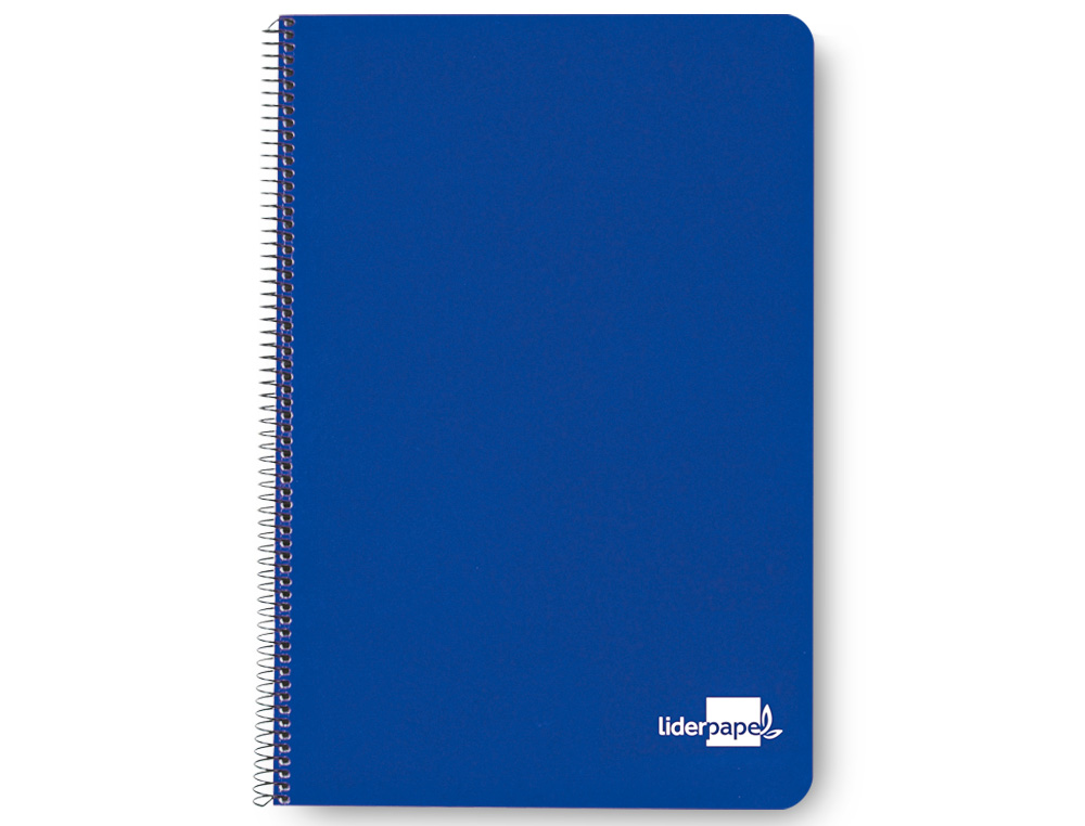 CUADERNO ESPIRAL LIDERPAPEL CUARTO TAPA DURA 80H 75GR CUADRO 4MM CON MARGEN COLORES SURTIDOS