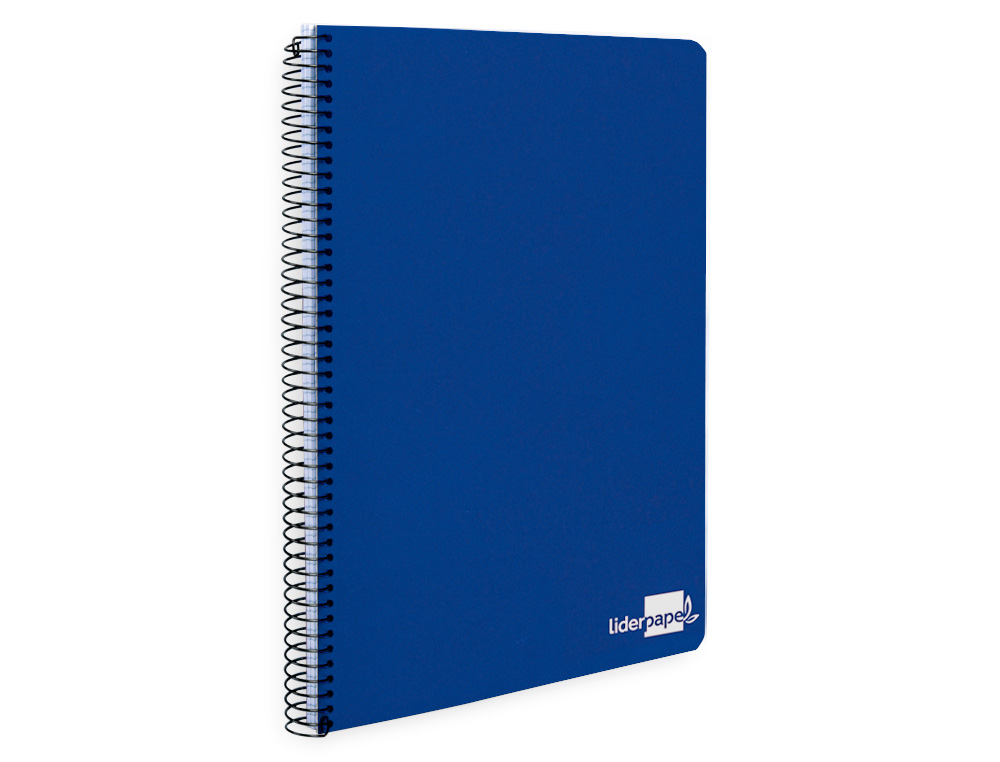 CUADERNO ESPIRAL LIDERPAPEL CUARTO TAPA DURA 80H 75GR CUADRO 4MM CON MARGEN COLORES SURTIDOS