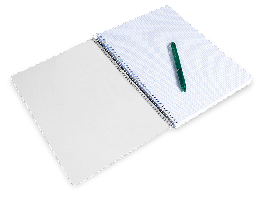 CUADERNO ESPIRAL LIDERPAPEL CUARTO TAPA DURA 80H 75GR CUADRO 4MM CON MARGEN COLORES SURTIDOS