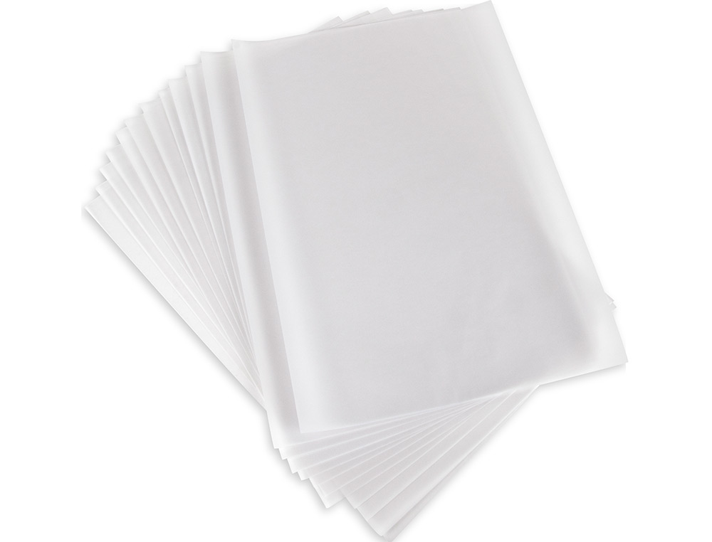 PAPEL VEGETAL LIDERPAPEL A4+ 90 GR 240X320MM SOBRE DE 12 HOJAS