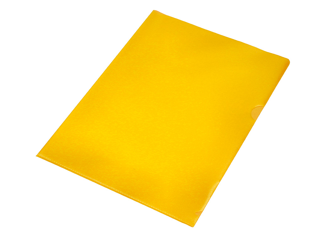 CARPETA DOSSIER UERO PLASTICO Q-CONNECT DIN A4 120 MICRAS AMARILLA CAJA DE 100 UNIDADES