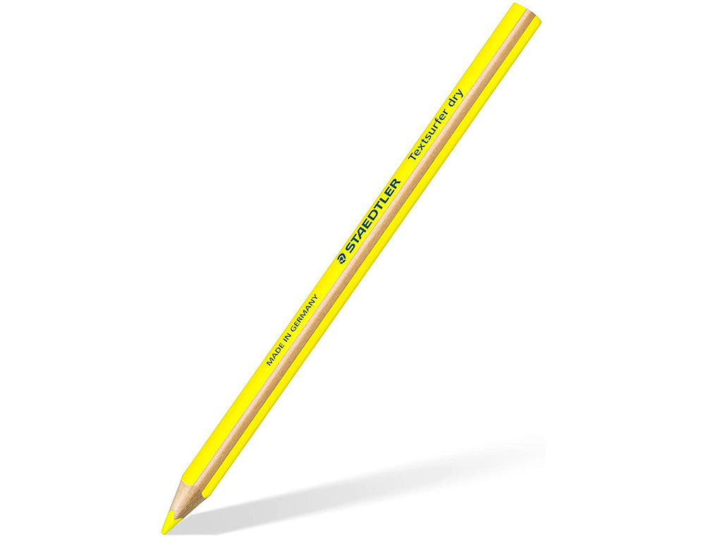 LAPICES FLUORESCENTE STAEDTLER TEXTSURFER DRY AMARILLO CAJA DE 12 UNIDADES