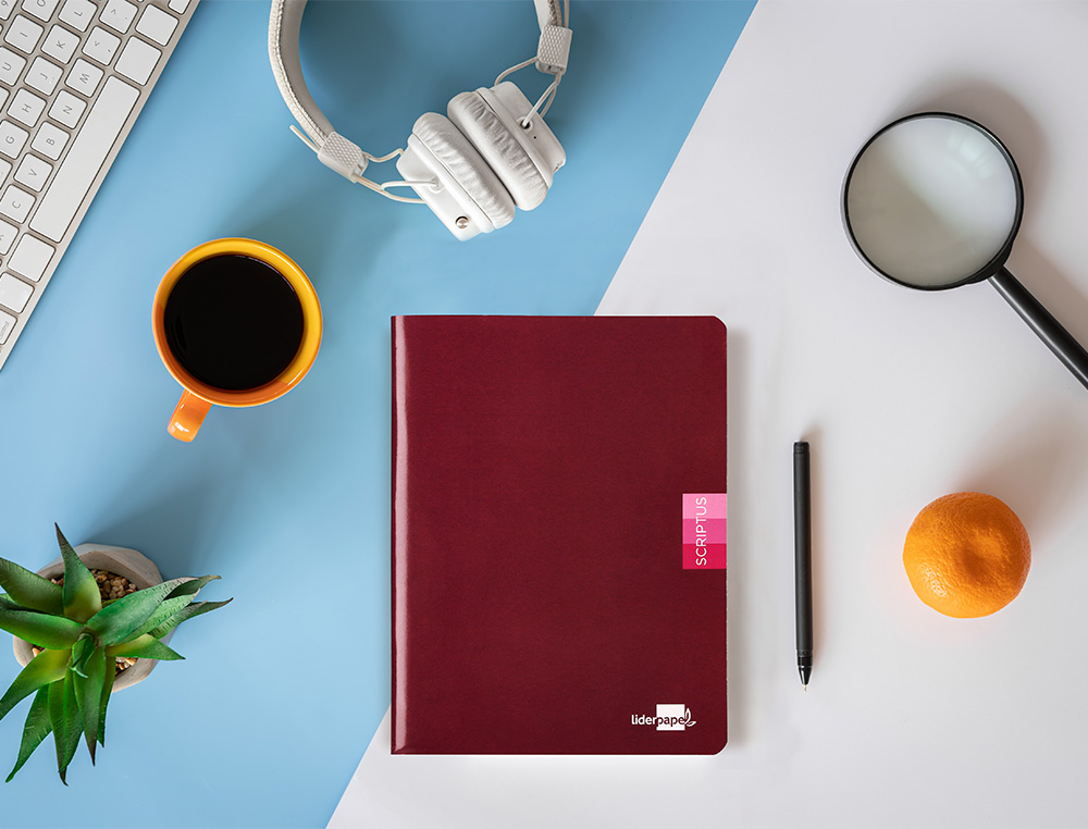 LIBRETA LIDERPAPEL SCRIPTUS A5+ 48 HOJAS 90G/M2 RAYADO N46