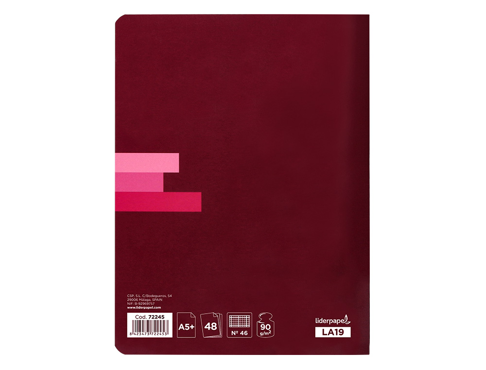 LIBRETA LIDERPAPEL SCRIPTUS A5+ 48 HOJAS 90G/M2 RAYADO N46