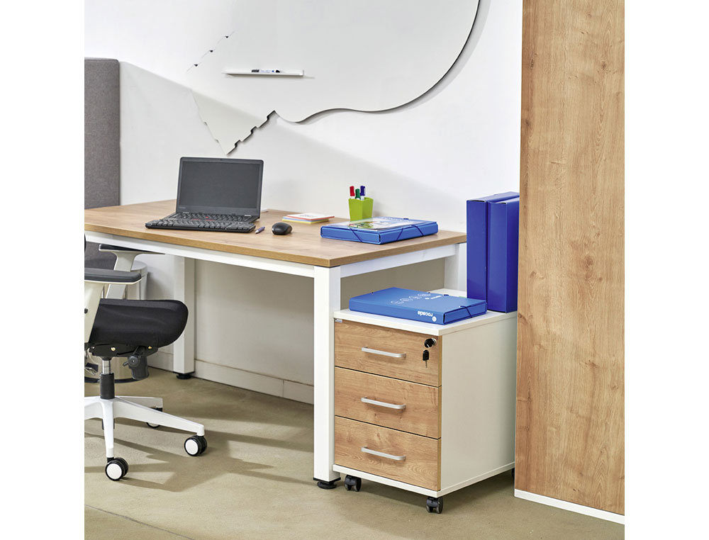 MESA DE OFICINA ROCADA EXECUTIVE 2005AD02 GRIS/GRIS 200X100 CM