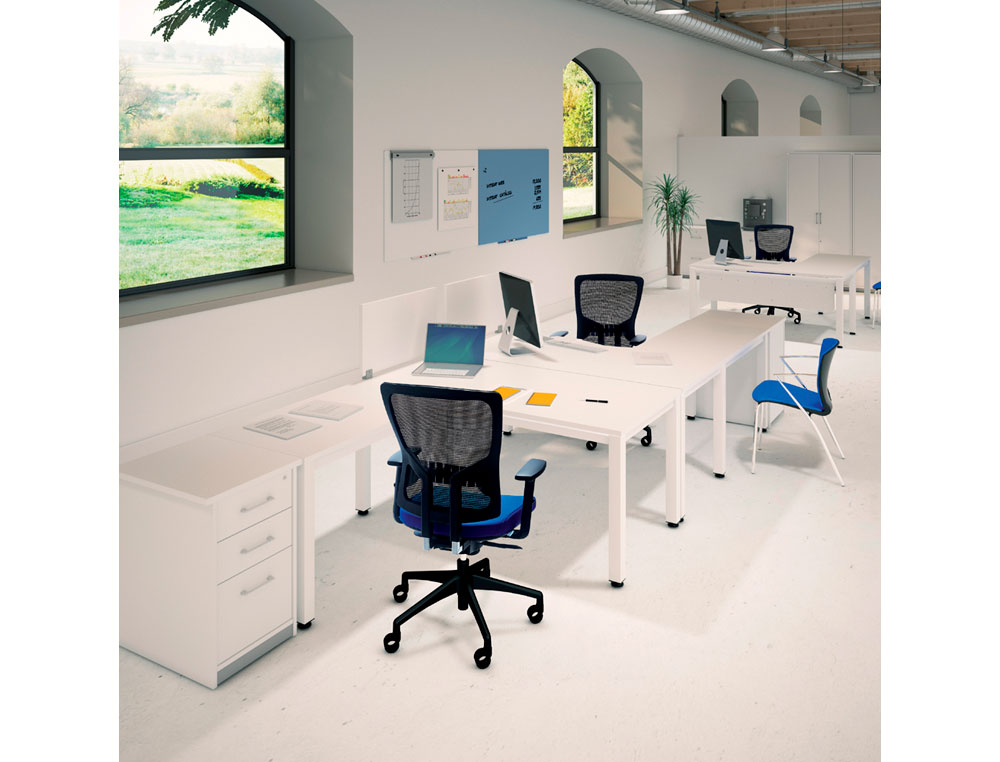 MESA DE OFICINA ROCADA EXECUTIVE 2005AD02 GRIS/GRIS 200X100 CM
