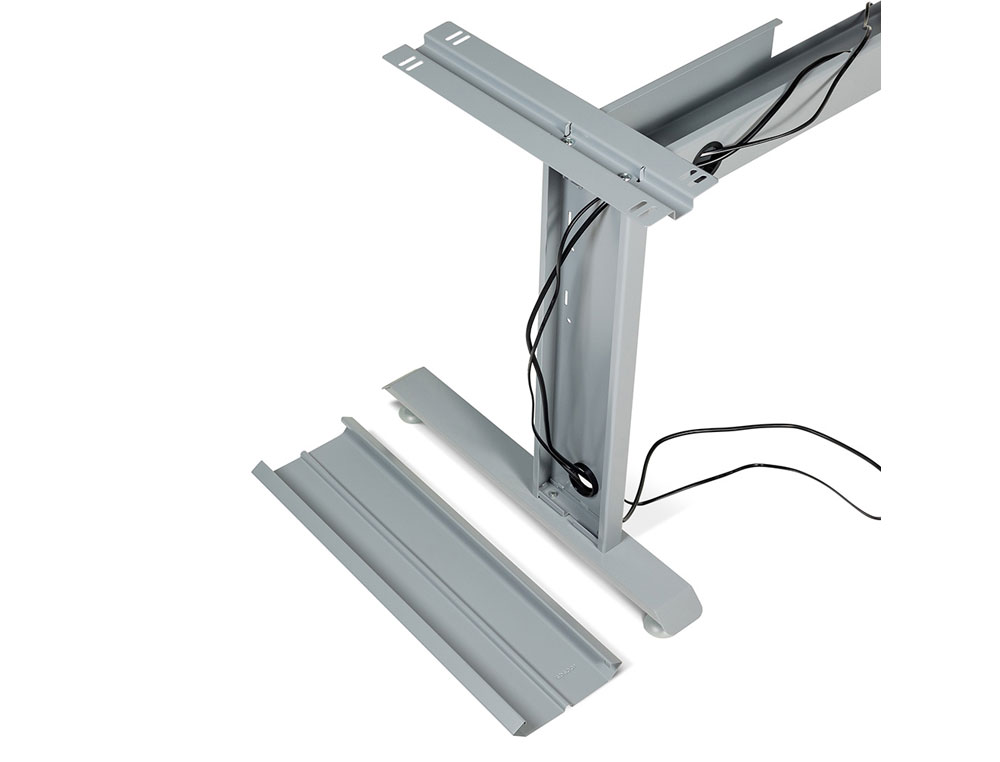 MESA DE OFICINA ROCADA METAL 2003AC01 GRIS/HAYA 180X80 CM