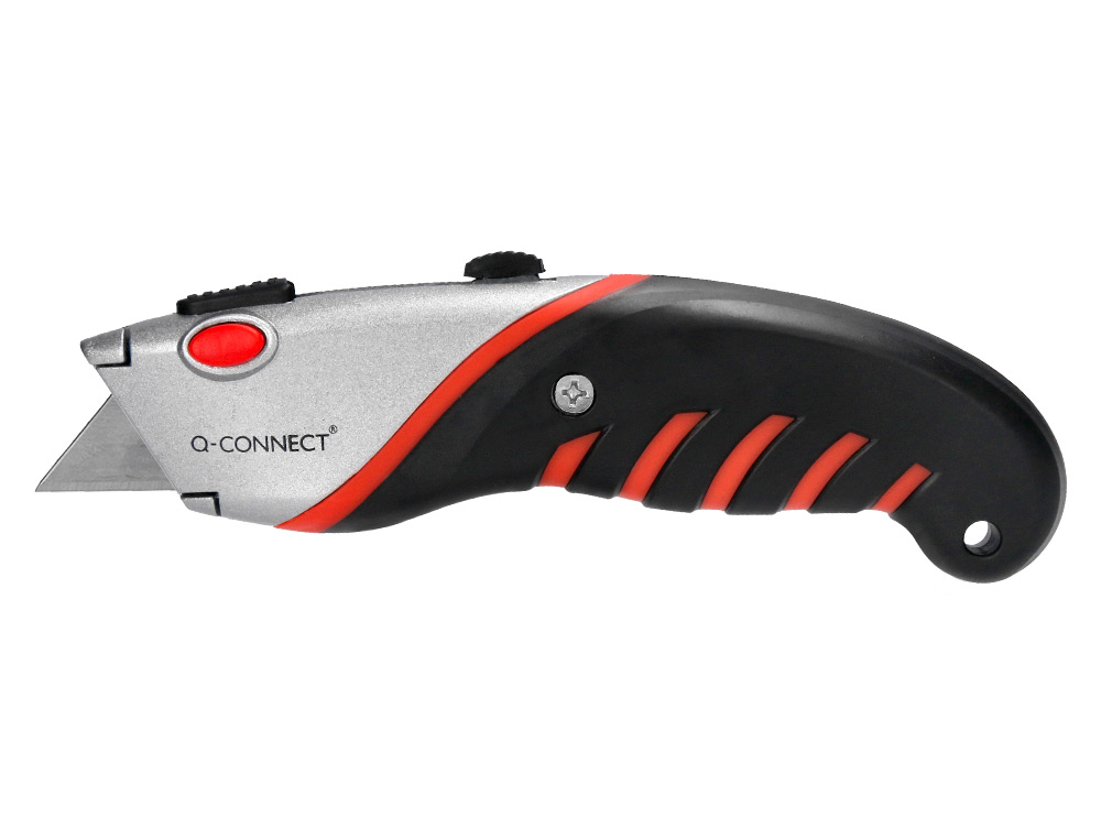 CUTER Q-CONNECT METALICO ANCHO ALEACION DE ALUMINIO - 2 CUCHILLAS DE REPUESTO - CUCHILLA 19 MM XD-8300 BLISTER 1 UNIDA
