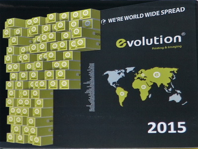 MUESTRARIO EVOLUTION PARA PLOTTER INK-JET DE TINTAS PIGMENTADAS BASE AGUA