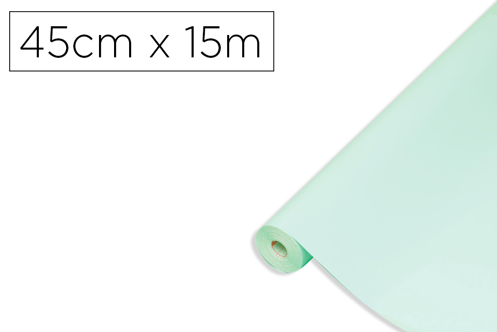 ROLLO ADHESIVO D-C-FIX VERDE MENTA ANCHO 45 CM LARGO 15 MT
