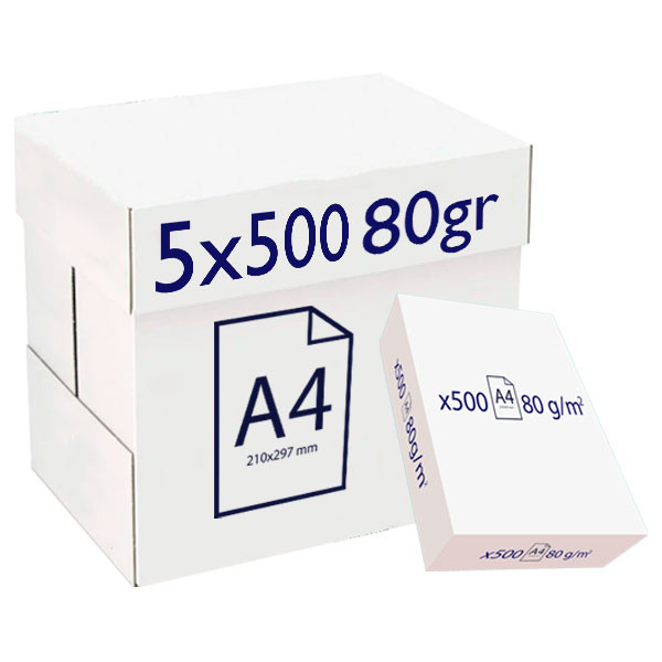 WHITE BOX PAPEL MULTIUSO A4 DE 80 GRS. 2,39 PAQUETE.